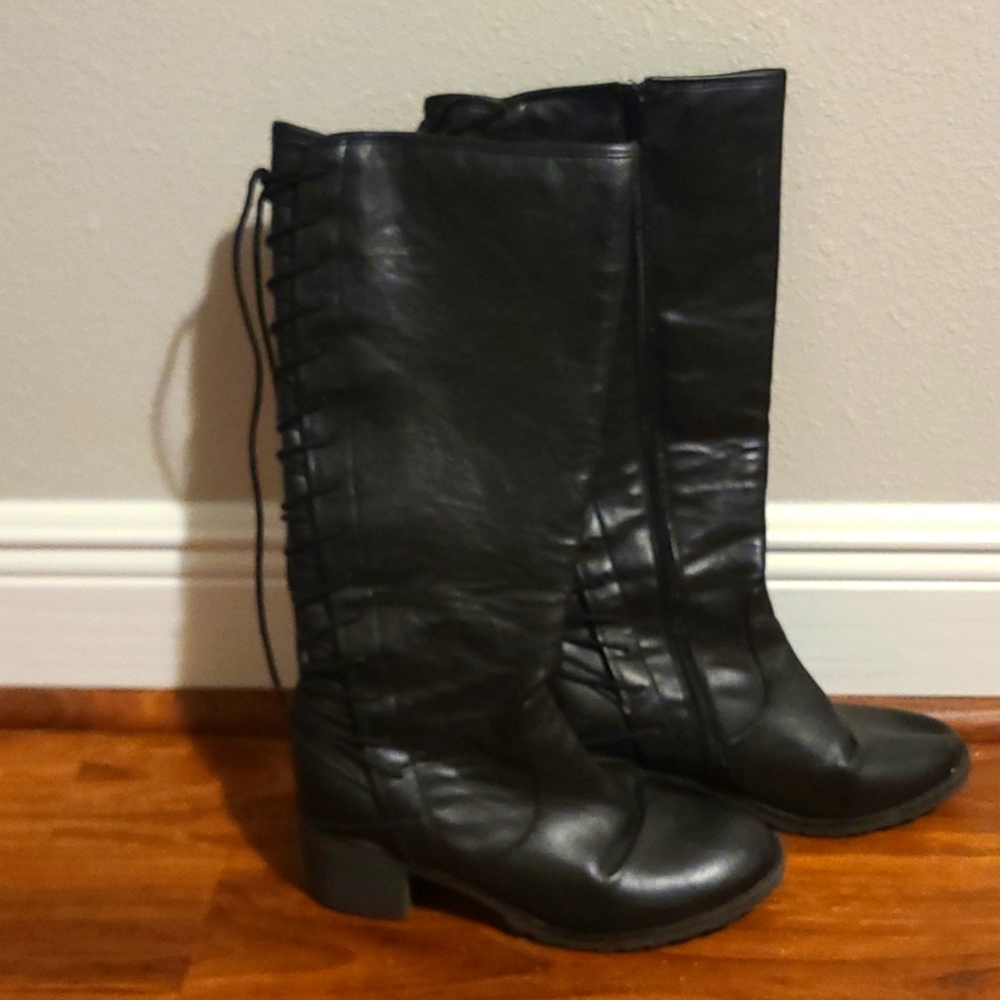 Back Laced Boots